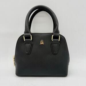Steve Madden Black Mini Top Handle Bag Gold Hardware